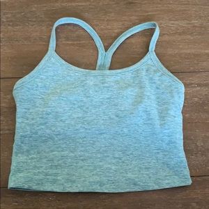 Beyond yoga half top with built in bra